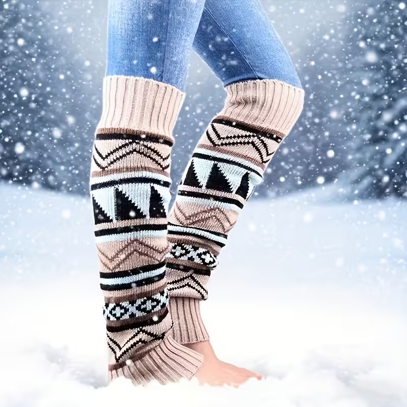 1-4Pairs Bohemian Chunky Knit  - Boot Sock Slouchy 评论和价格