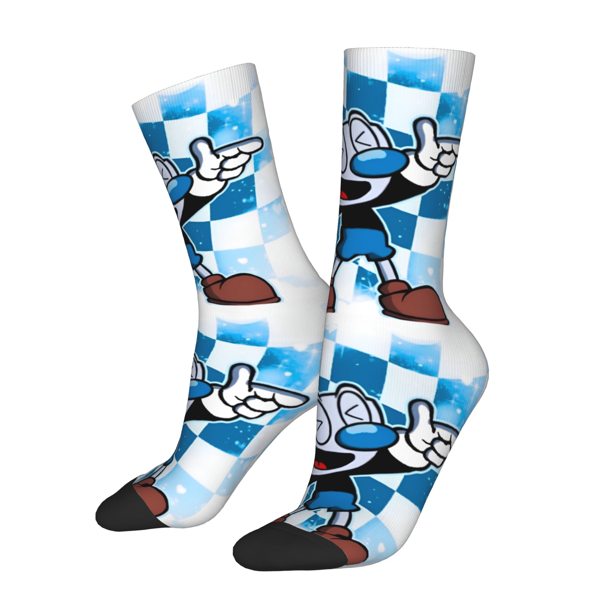 Custom Cuphead And Mugman Mens - Dress Sock Men 评论和价格